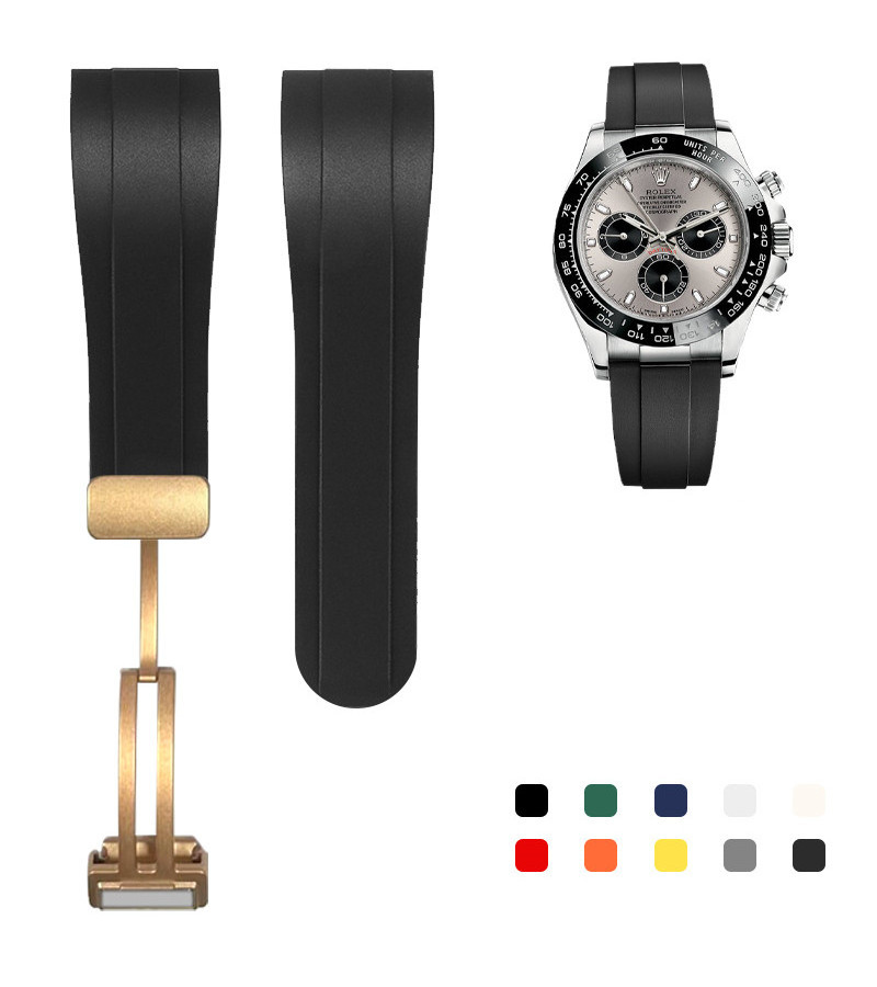 High Quality Silicone Rubber Watch Band Watch Strap 20mm 21mm 22mm for Rolex