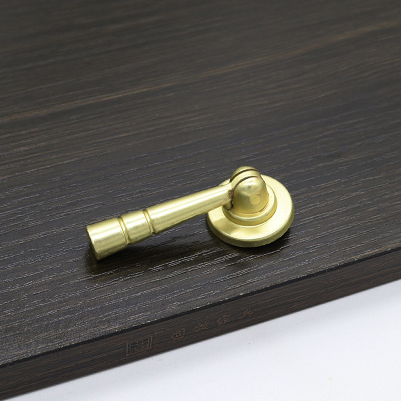 Solid handle new Chinese solid wood furniture gold light luxury wardrobe door drawer Nordic single-hole pendant handle