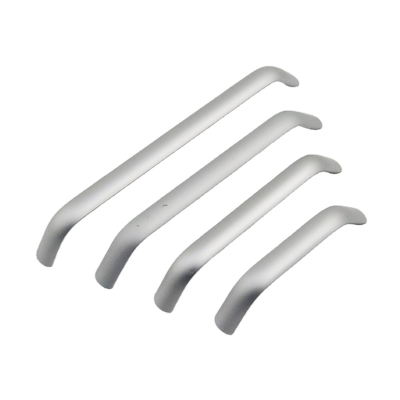 Wholesale China Silver U-shaped curved aluminum alloy profile Room handle Desk cabinet drawer handle door handle