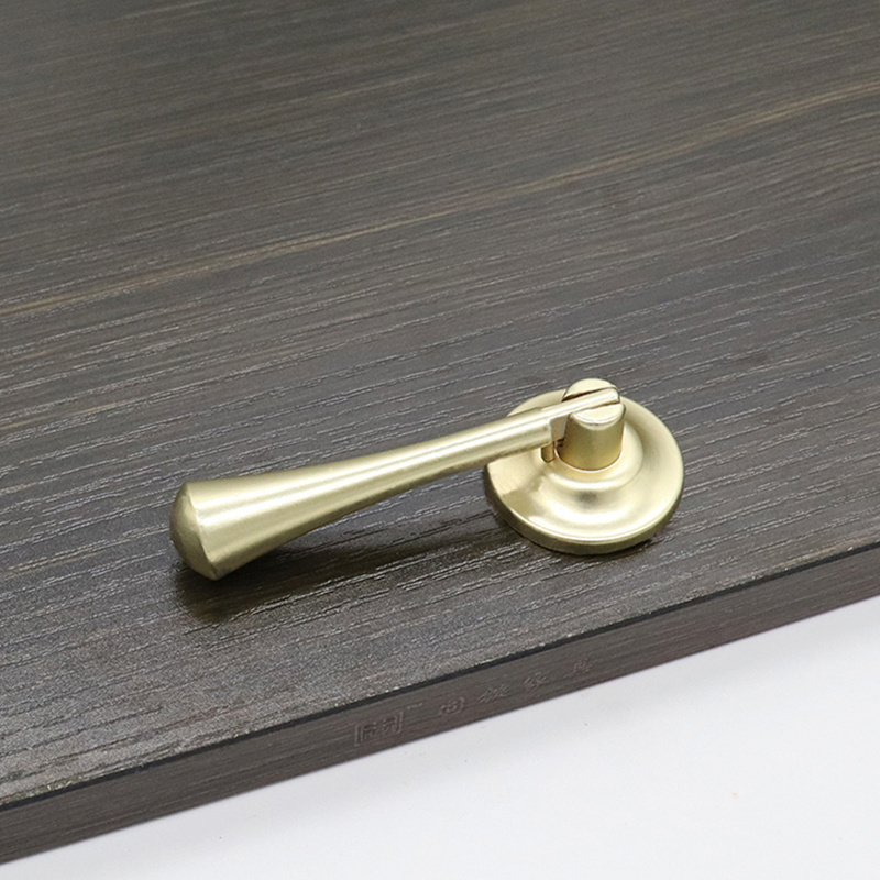 Finished furniture handle Long pendant Nordic cabinet door drawer brass gold light luxury single hole copper color knob