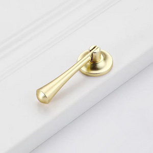 Finished furniture handle Long pendant Nordic cabinet door drawer brass gold light luxury single hole copper color knob