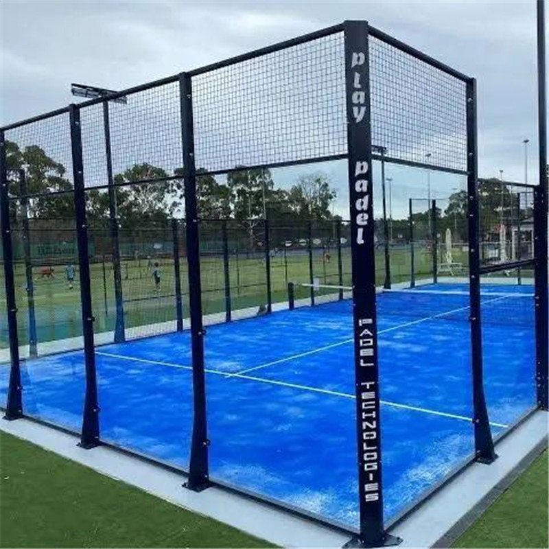 portable jeffrey tennis court tile and basketball court floor paint and padel court factory