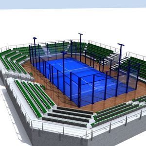 portable jeffrey tennis court tile and basketball court floor paint and padel court factory