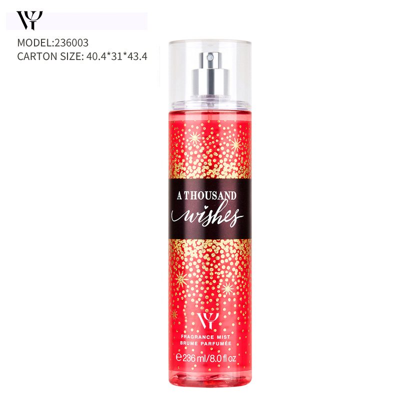 Hot-Selling 236ML Body Mist Slightly sweet Flower Tree fruit flavor best perfume for women's perfume