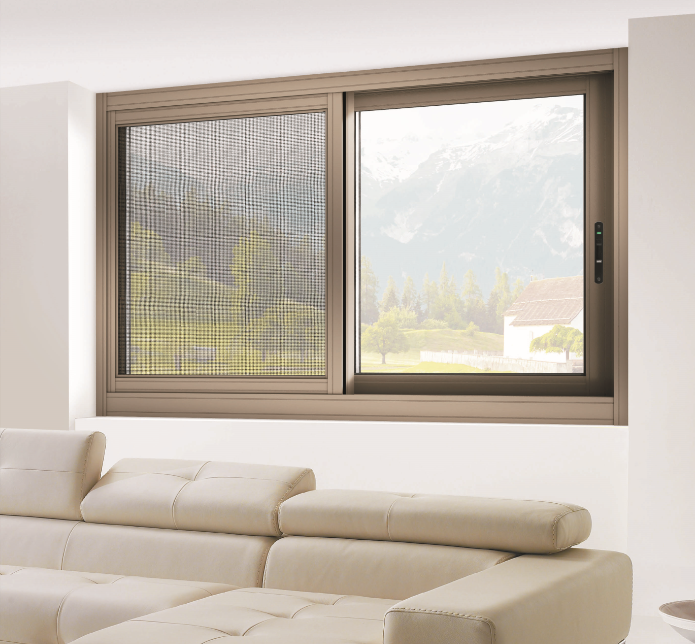 three track with gauze window glass types in india office sliding glass window with high quality