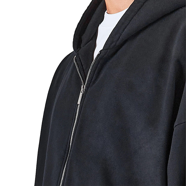 OEM Custom Men's Full Face Zip Hoodie 100% Cotton High Quality French Terry Blank Zip Hoodie for Men