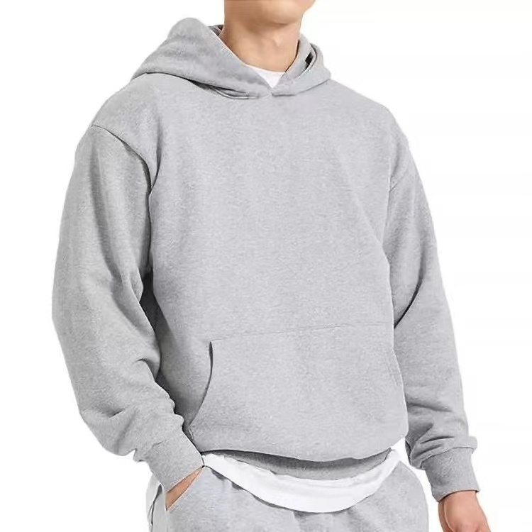 Custom Hoodies Men's 100% Cotton Heavy Weight Luxury Quality Puff Printing Oversized Streetwear Pullover Hoodies For Men