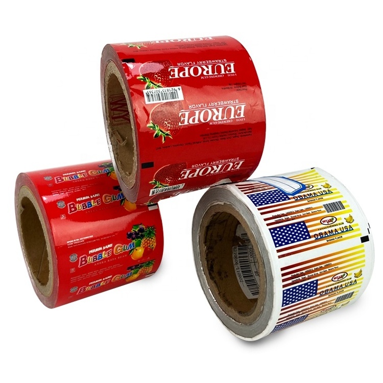 High quality aluminum foil paper sheets roll film packaging for chewing gum