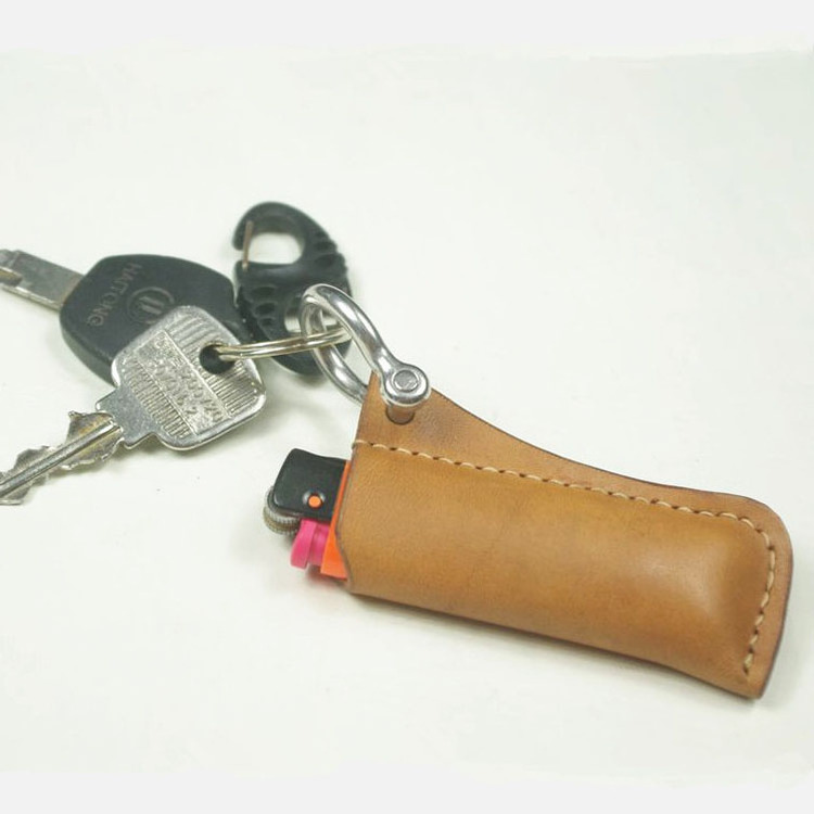 New Arrival Portable Real Leather Lighter Case Handmade Lighter Cover