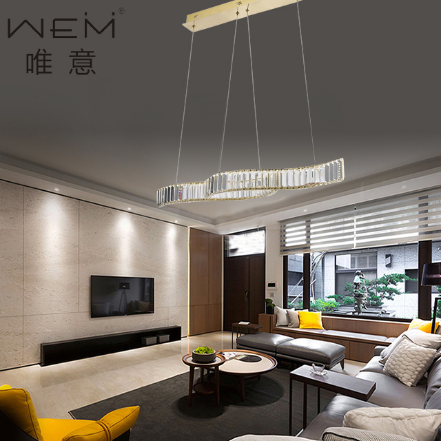 Modern crystal chandelier pendant light living room dining room decoration lights for homes