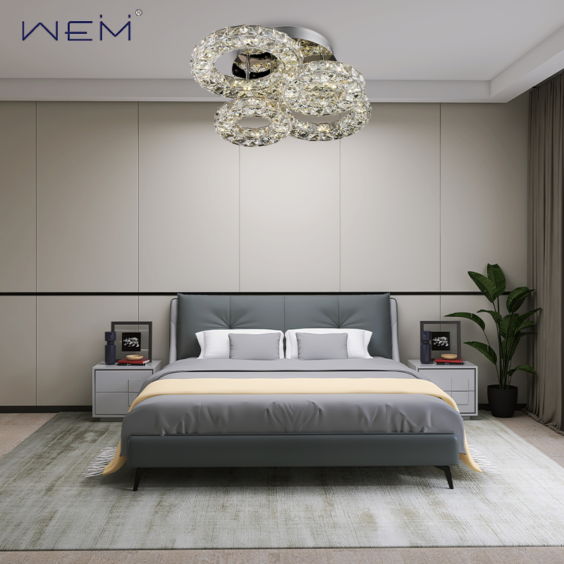 New crystal ceiling lamps High Quality Antique LED Modern Crystal Ceiling Lamp Modern Glass Chandelier Light