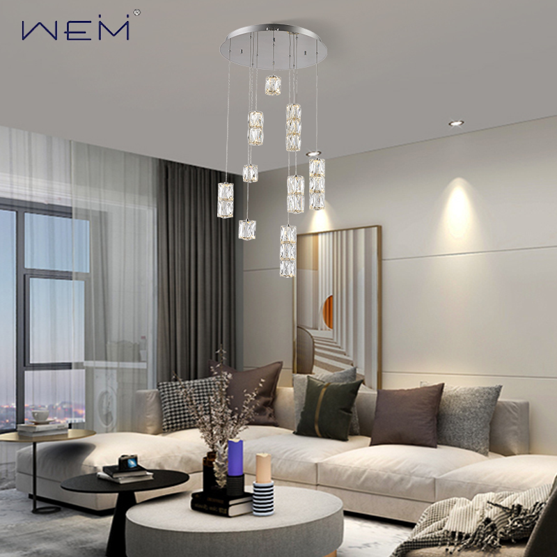 Modern Luxury LED Lamp Chandeliers Crystal Pendant Light