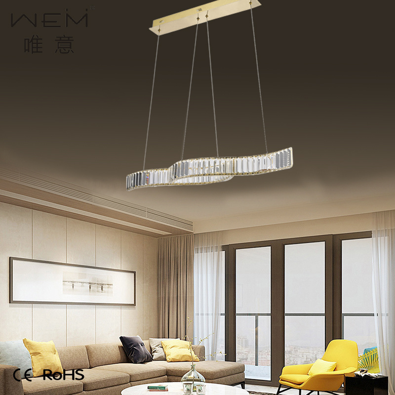 Modern crystal chandelier pendant light living room dining room decoration lights for homes