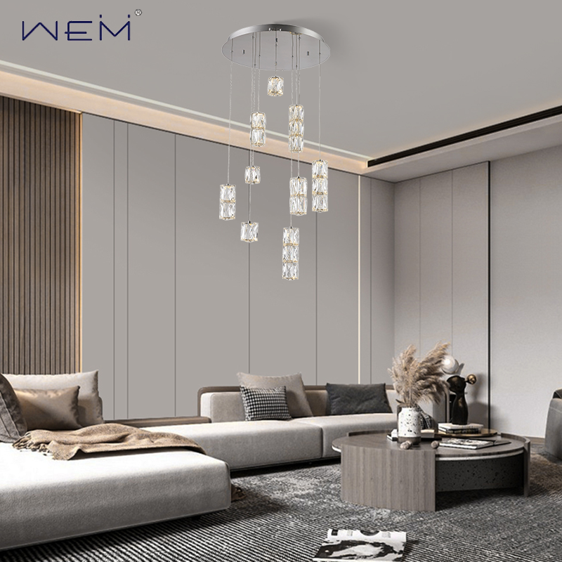 Modern Luxury LED Lamp Chandeliers Crystal Pendant Light