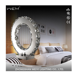 Hot Sale Modern Reading Table Lamp Hotel Home Led Ring Crystal Study Table Lighting Bedside Decorative Desk Lamp For Bedroom