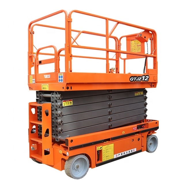 Mobile Self-Propelled Manlift 5m 8m 12m 14 M 16 M High Platform Hydraulic 500kg Electric Lifting Scaffold Scissor Lift