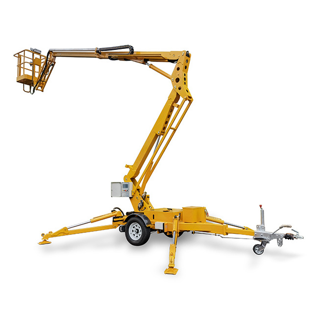 Towable Mobile Hydraulic Articulated Boom Man Lifts For Sale Used For Cherry Picker