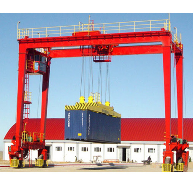 Design And Supply Rubber Tyre Gantry Crane Lift Containers With Beat Price