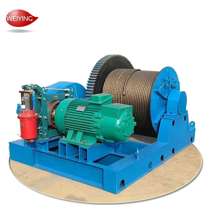 5 ton 10 tons 15 tons 20tons barge Electric/ Diesel engine powered winch with wire rope