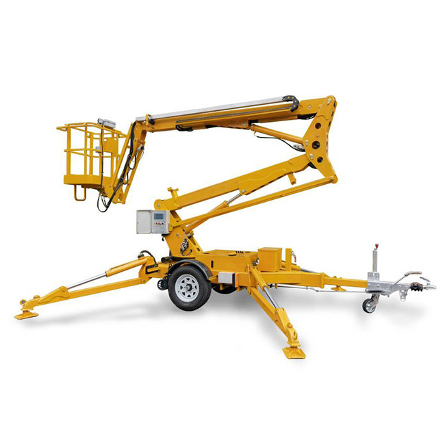 Towable Mobile Hydraulic Articulated Boom Man Lifts For Sale Used For Cherry Picker