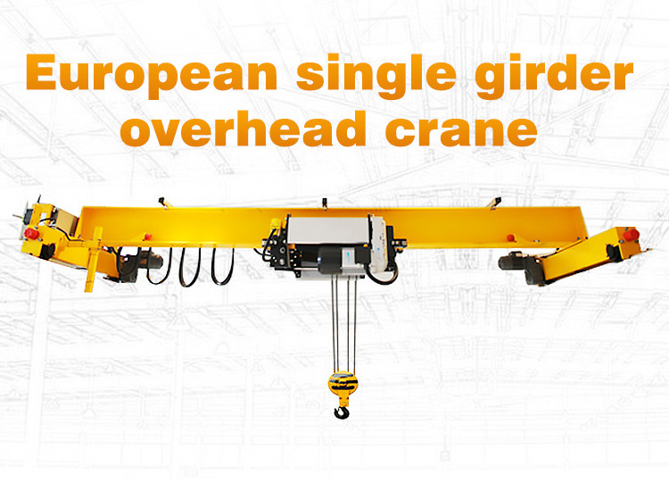 5 Ton 10Ton 16T European Single Beam Low Headroom Eot overhead crane lift 9m Eot Overhead Travelling Crane