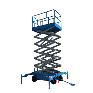 6-18m High Quality Electric Scaffolding Lift Mobile Trailer Hydraulic Electric Battery Power Scissor Lift Platform for sale