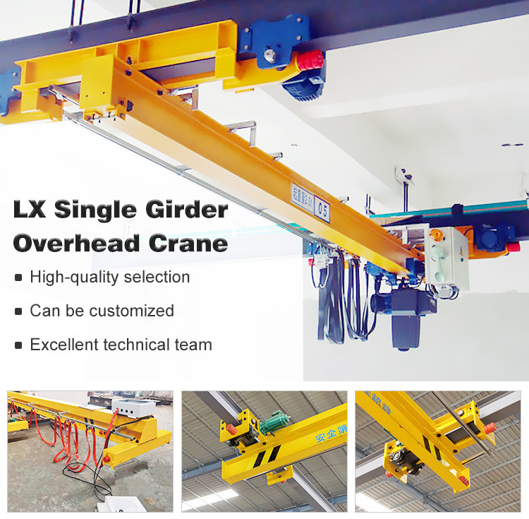 Lx hanger overhead crane foundry bridge crane 1 ton 2 ton