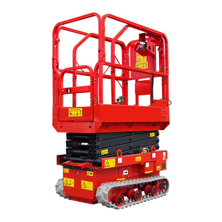 6m Mobile Lifting Platform Automatic Electric Track Crawler Scissor Man Lift