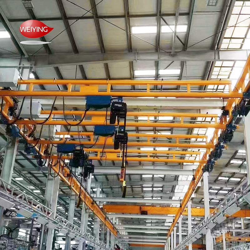 High Quality 500kg 1 ton 2 ton Overhead Crane Supply workstation Free Standing Bridge Crane