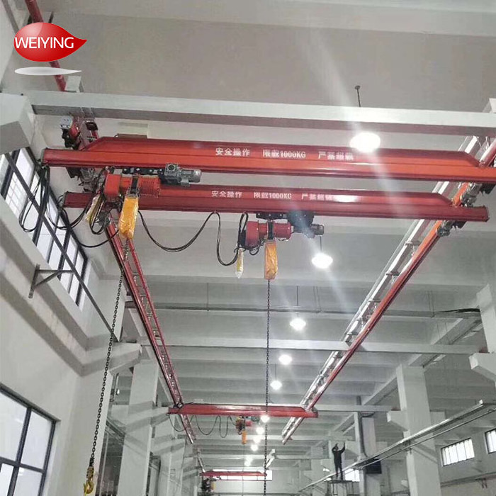 500kg 1 ton 2 ton light weight Overhead Crane Supply workstation Free Standing Bridge Crane