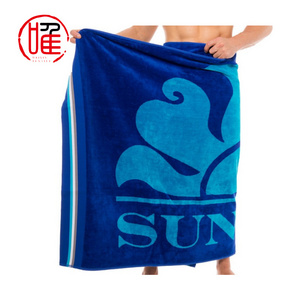 Free Design Customized High Quality 100% Cotton Hotel Luxury Sublimated Printed Beach Towels With Logo