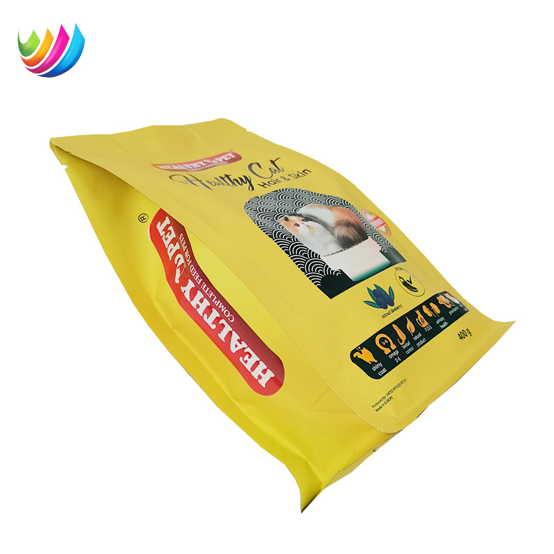 Custom Printed Resealable Hot sale OEM support No artificial flavors Freeze-dried dog food cat food Pet food with Matt Surface