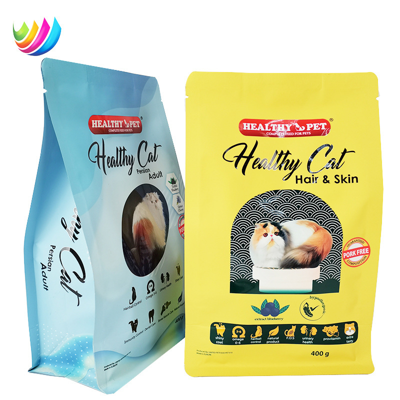 Custom Printed Resealable Hot sale OEM support No artificial flavors Freeze-dried dog food cat food Pet food with Matt Surface