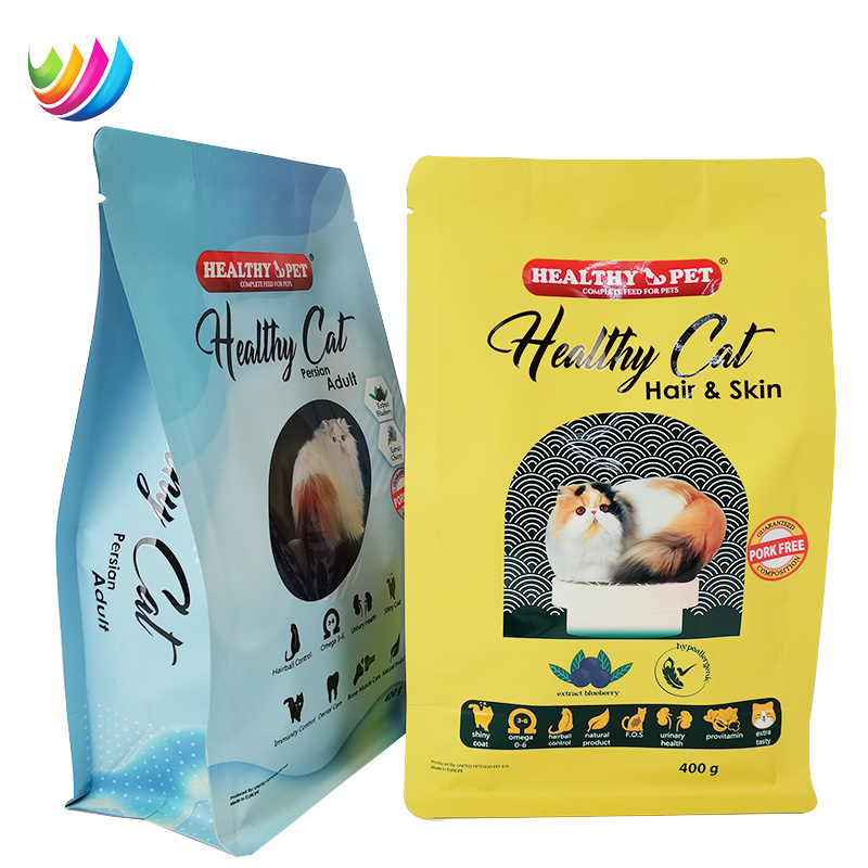 Custom Printed Resealable Hot sale OEM support No artificial flavors Freeze-dried dog food cat food Pet food with Matt Surface