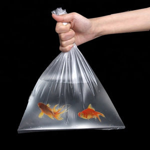 Square bottom fish carry bags plastic oxygenated transport bags live fish shipping bags