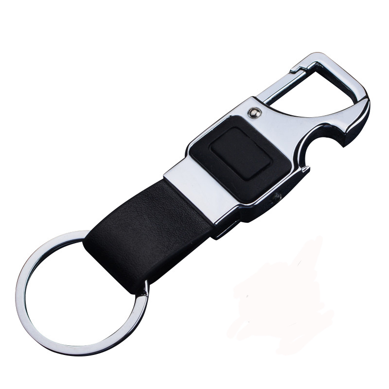 2024 new product leather mini led flashlight keychain