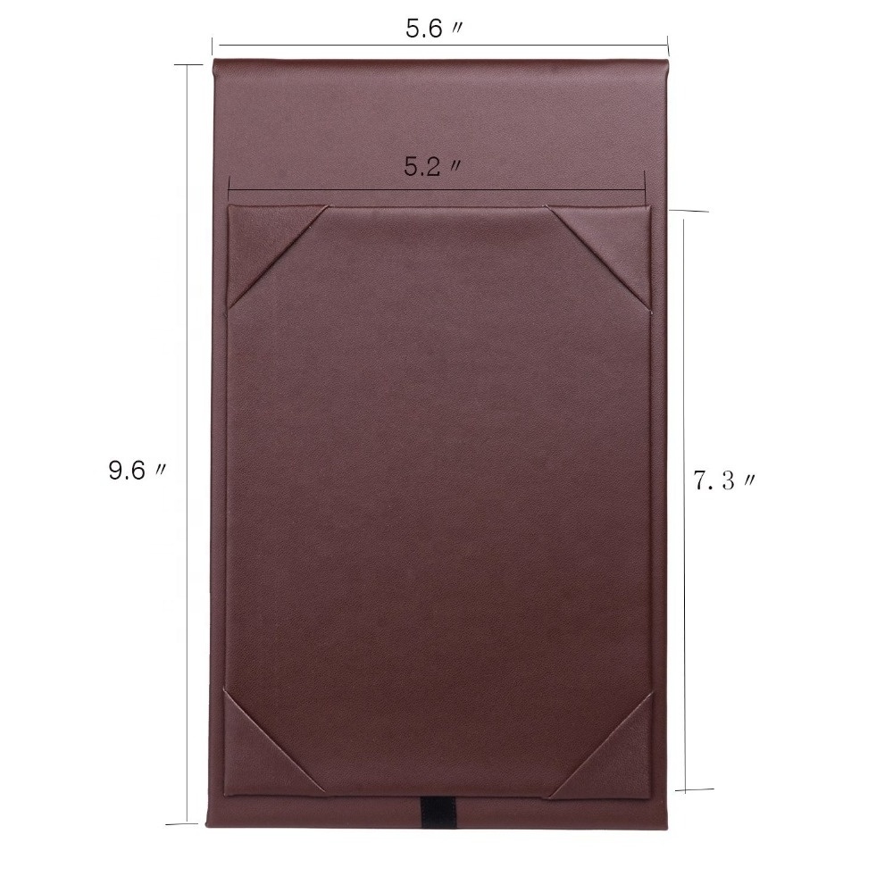 Double-Sided Menu A-Frame Holder Table Tent for Restaurant Cafe Red Leatherette