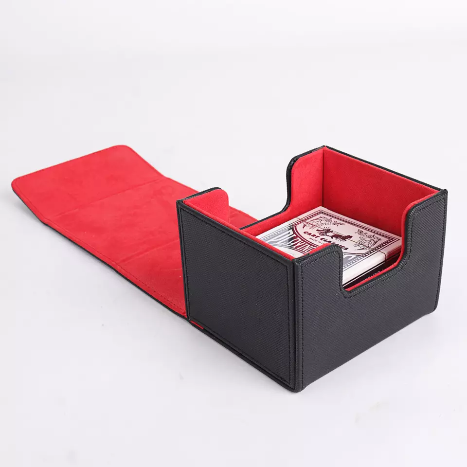 Custom Personalised Leather Playing Card Poker With Luxury Cards Holder Game Box