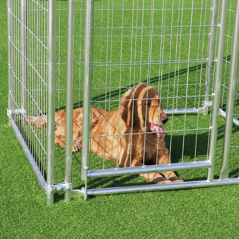 Wholesale large galvanized outdoor dog kennel/metal dog run cage/pet playpen for factory hot sale