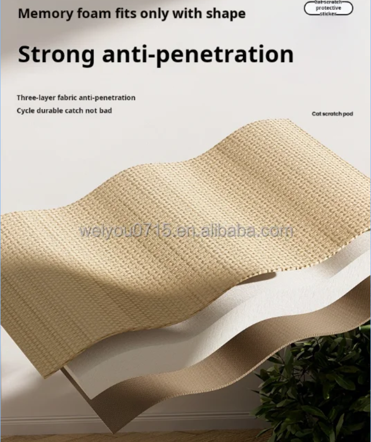 Protect furniture from cat scratching, sisal cat scratching board,durable and wear-resistant sisal mat that does not shed debris