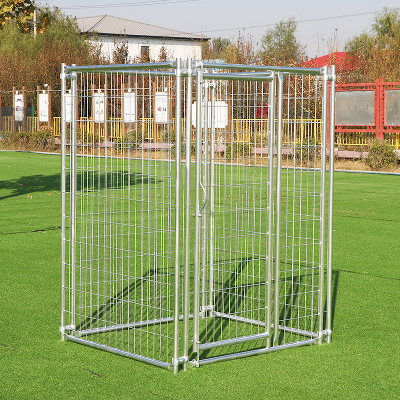 Wholesale large galvanized outdoor dog kennel/metal dog run cage/pet playpen for factory hot sale