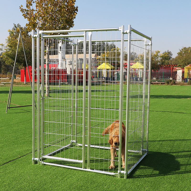 Wholesale large galvanized outdoor dog kennel/metal dog run cage/pet playpen for factory hot sale