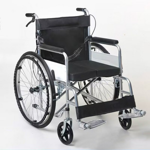 Factory High Quality Steel Wheelchair Printed Frame Homecare Chair Wheel Seat Manual Stainless Steel Wheelchair