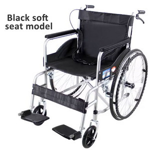 Lightweight Comfortable Steel Manual Foldable Wheelchair For Disabled Elderly