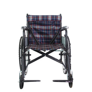 20 Years Factory High Quality Steel Wheelchair Printed Frame Homecare Chair Wheel Seat Manual Stainless Steel Wheelchair