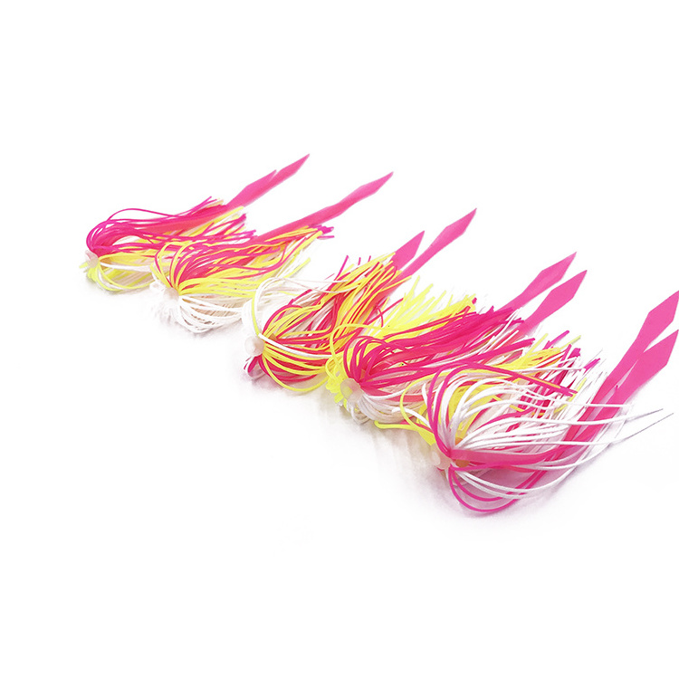 13-30cm silicone  jig skirt material  and trolling fishing skirts tabs strip