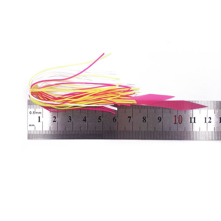 13-30cm silicone  jig skirt material  and trolling fishing skirts tabs strip