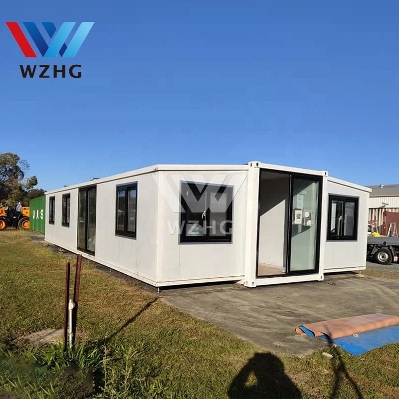 Fully equipped mostly furnished 20ft 40ft folding expanding granny flat australian standards house trailer homes