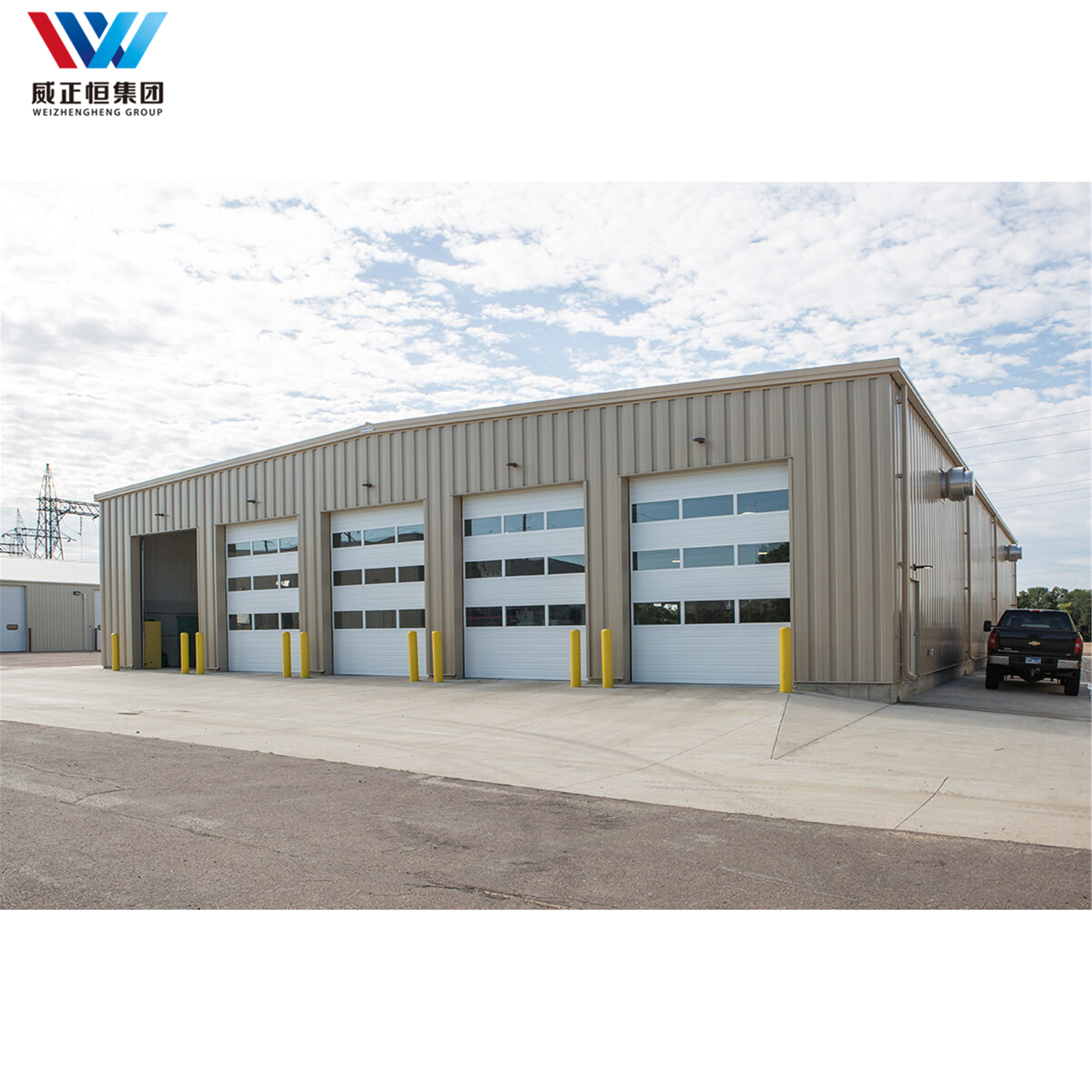 Factory price hot sale steel structure car shed garage carport parking buildings