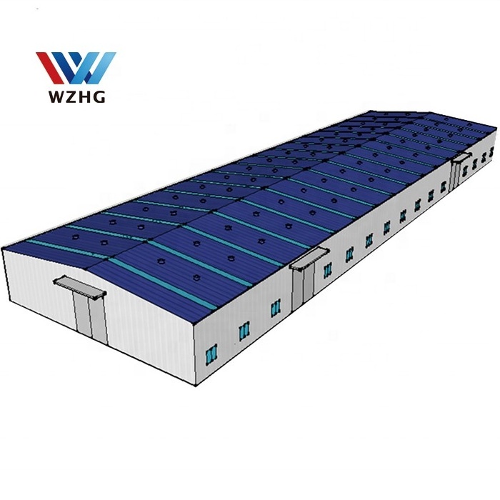 Factory low cost pre engineered steel structure construction large space portable prefab warehouse sheds design